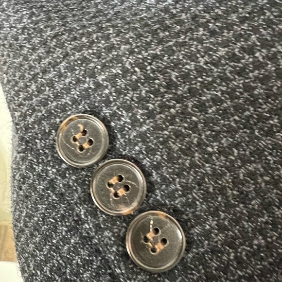 HART SCHAFFNER & MARX MENS 100% PURE WOOL BLAZER BLACK AND GRAY HOUNDSTO… - Picture 8 of 9